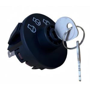 Starter Ignition Key Switch Replaces for Exmark Toro 137-4101 - 117-2222 Grandstand, Grand Stand - Vantage VT VTS VTX - Timecutter Z4200 Z4235 Z5060 Z4202 2 Umbrella Key & Free Carabiner