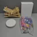 120pcs 8x10 Inch Painting Supplies Kit, 12Pack Art Canvas Bulk with Easel Stand, 12 Colors Mini Acrylic Paint Set, Small Paint Brushes, Paint Trays, Painting Kit