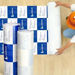 Floor Protection, 40 in x 100ft Construction Floor Protection, Blue and White Protective Floor Covering for Construction, Paint Protection Floor Covering Moving, Coverage of 334 sqft!