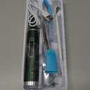 Dog Plaque Remover for Teeth - Pet Ultrasonic Tooth Cleaner, 6 Adjustable Modes Dog Teeth Cldaning Kit with LED Light, Cats and Dogs Tartar Remover for Teeth (Green, Large)