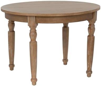 Linon Table, Light Natural Brown, 42 x 42 x 30
