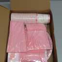 MEHOFOND Valentine's Day Baby Shower Decorations, A Little Sweetheart is On The Way Party Supplies Pink Heart Disposable Tableware Set 169Pcs Plates Napkins Plastic Tablecloth for Baby Shower Party