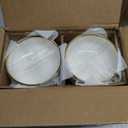 LOVECASA 12 Pieces Plates and Bowls Sets, Porcelain White and Gold Dinnerware Sets, Round Dinner Plates Dishes Set Service for 4, Dishwasher Safe and Scratch Resistant, White