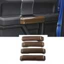 JeCar Car Inner Door Grab Handle Decoration Trim Cover for 2015 2016 2017 2018 2019 2020 Ford F150 (Wood Grain)