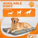 Dog Crate Mat – Chew Resistant Dog Bed for Crate, Soft Yet Durable Crate Pad Chew Proof Style, Machine Washable Dog Bed for Chewers, Extra Large 41 x 28 Inches