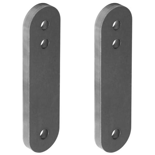 1 Pair Universal Adjustable Leaf Spring Shackles, 8" Long x 2" Wide, 1/2" Hole, 3/8" Thick, for Off-Road & Trailers