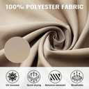 COWVIE 4-Panel 12' x 16' Gazebo Replacement Curtains, Patio Privacy Sidewalls with Double Zipper, Replacement for Outdoor Gazebo Canopy (Curtain Only)