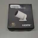 Mini Portable Projector 4K WiFi 6 BT 5.2 Upgraded Portable Projector Full HD Supported for Phone /PC /TV /HDMI /PS5 /Laptop Auto Keystone Home Theater 180 Rotation [Built-in App] White