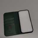 TUCCH Wallet Case for iPhone 17 Pro (6.3") 2025, 3 Credit Card Holders, RFID Blocking, Stand, PU Leather, Shockproof TPU Interior Shell, Protective Flip Folio Cover, Midnight Green