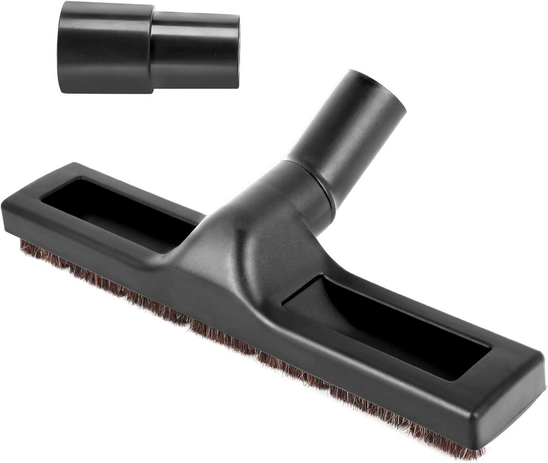 12" Universal Vacuum Cleaner Floor Brush Attachments 1 1/4 inch(32mm) for Shark Vacuum Brush Attachments,360 Swivel Hardwood Brush & Adapter with Horse Hair Attachments for Shark Vacuums Accessories