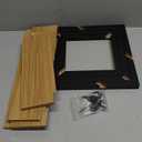 3Pcs Floating Shelves, Wall Shelves, Diamond 2-Tier Hanging Shelves Set for Kitchen, Bathroom, Office and Home DecorationRustic Brown