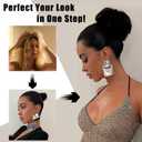 1PCS Messy Bun Hair Piece Wavy Curly Thick Updo Hairpiece Synthetic Chignon Hair Bun Scrunchies Extension for Women