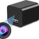Asnaghi Camera Charger,HD 1080P, 64GB Nanny Cam Camera with Motion Detection,No Wi-Fi Needed