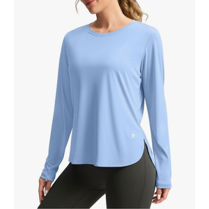 Women's Sun Shirts UPF 50+ Long Sleeve UV Protection Shirt Lightweight Quick Dry Workout Hiking Tops for Women, M