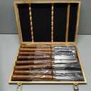 8-Pieces HSS Wood Turning Tools Lathe Chisel Set with Wooden Box