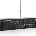 Sound Town 600W 6-Zone 70V/100V Commercial Power Amplifier with Bluetooth, Optical, Phantom Power, for Restaurants, Lounges, Bars, Pubs, Schools (STCA600-6Z) (600W RMS, Aluminum, Optical Input)