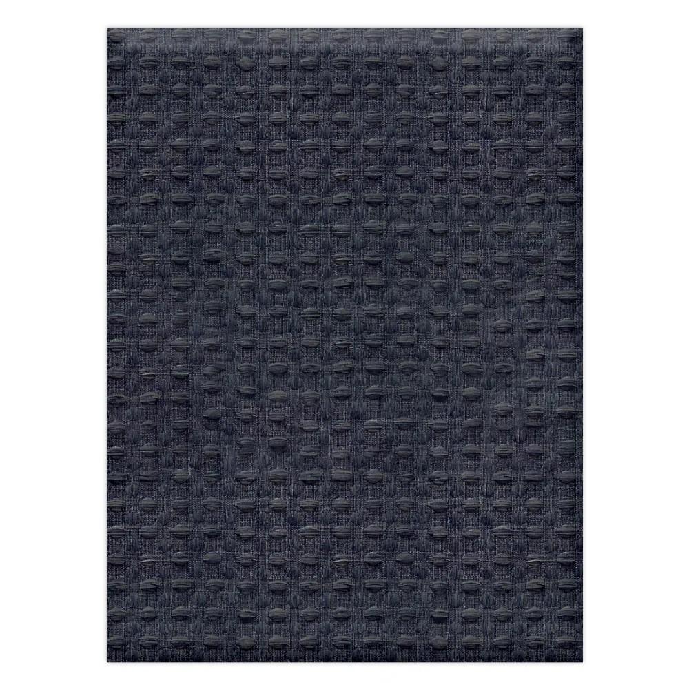 Lintex Home Collection Rectangle Chloe Blue Waffle Tablecloth, 60x84in