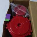 Hummingbird Feeder 10 oz [Set of 2] Plastic Feeders for Outdoors, with Built-in Ant Guard - Circular Perch with 5 Feeding Ports - Wide Mouth for Easy Filling/2 Part Base for Easy Cleaning