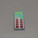 BTArtbox Press On Nails Short - Red Press on Nails Short Oval Nails Fall Fake Nail with Nail Glue, Fit Perfectly, Reusable Glue On Nails in 16 Sizes, Cardinal