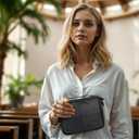 ELIZO Full Grain Italian Leather Bible Cover - Soft Zippered Carrying Case for Men & Women, Church Bag, Book Holder, Religious Gift (Black, XL)