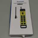 DEWENWILS 10-Outlet Metal Surge Protector Power Strip with 15Ft Cord, UL Listed, Flat Plug, 15A Circuit Breaker, 1440Joules, Heavy Duty Industrial Power Strip for Garage, Workshop, Wall Mountable