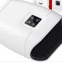 JQX Cordless Heated Hand Massager for Arthritis & Carpal Tunnel Relief - 3-Level Compression Therapy with Air Pressure & Vibration, Rechargeable Gifts for Women/Men (White)