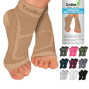 TechWare Pro Ankle Brace Compression Sleeve - Plantar Fasciitis Sock. Relieves Achilles Tendonitis. Foot Arch Support Reduces Joint Pain, Swelling & Heel Spur Pain. Injury Recovery Braces for Sports, Size XXL