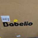 Babelio Baby Gate for Stairs, Kitchen & Doorways, No Bottom Bar| Easy Installation| One-Handed Operation| Auto-Close| Hardware Mount (Drill Needed) Safety Dog Gate (Black - B17, 29-49" W, 28" H)