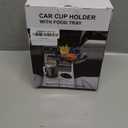 Car Large Cup Holder Expander, 3-in-1 Cupholder Extender with Swivel and Detachable Snack Food Tray Table for Eating, Travel Essentials for Road Trips for Driver. Model B