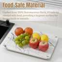 Stone Drying Mat For Kitchen Counter, Marble Drying Stone For Kitchen Counter, 15.8 x11.8" Stone Drying Mat, Stone Mat For Kitchen Sink, Diatomaceous Earth Dish Drying Mat, Dish Drying Stone (White)