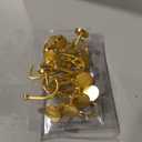 CHICTIE Gold Shower Curtain Hooks, Rustproof Shower Curtain Rings for Bathroom, Metal Shower Hooks for Shower Curtain Rod, Modern Decorative Shower Curtain Hangers Set of 12, Round Heavy Duty Design