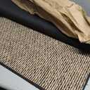 House, Home and More Skid-Resistant Carpet Runner - Black Ripple - 6 Feet X 27 Inches