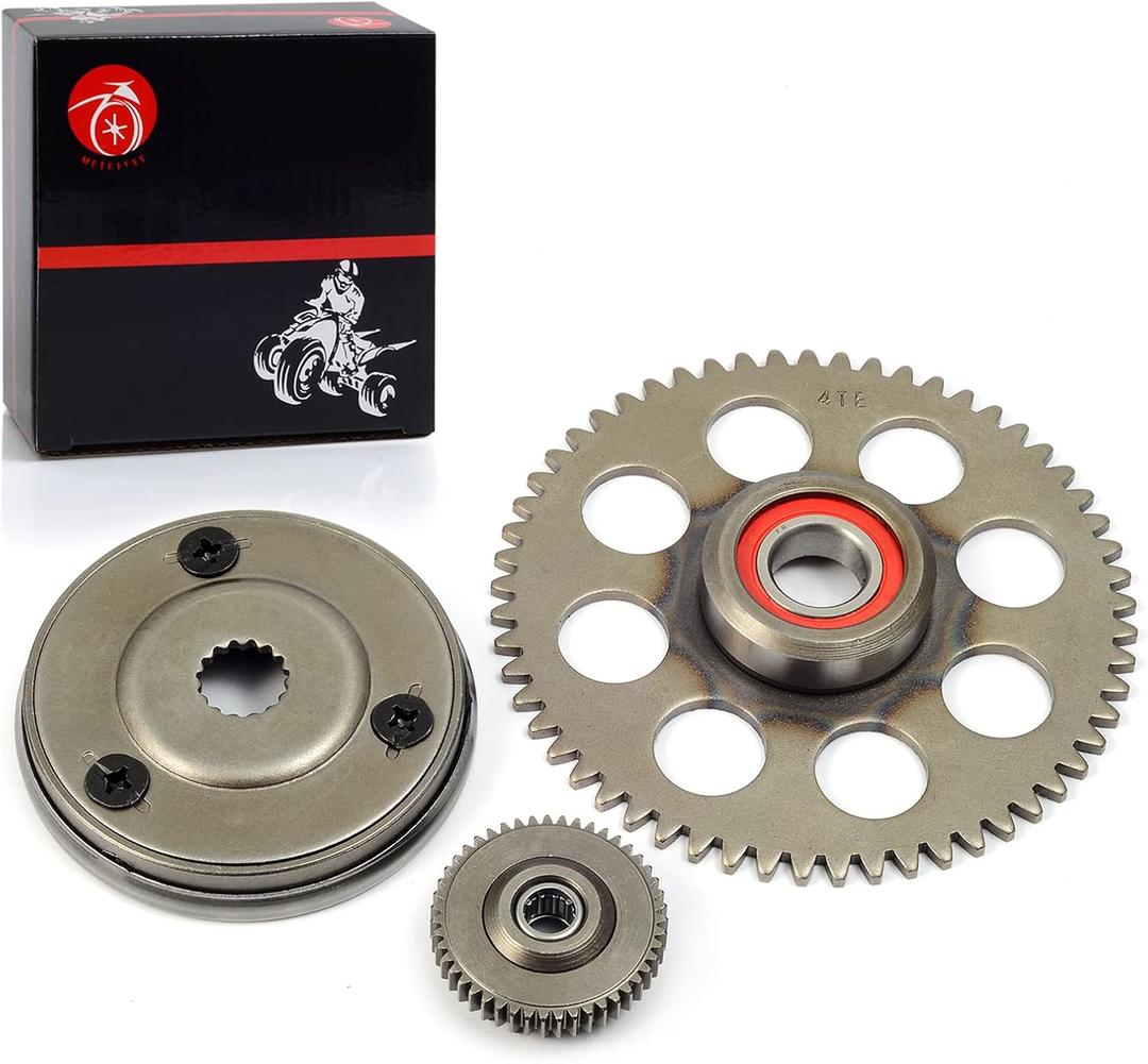 Starter Clutch Gear Kit For Polaris Sportsman 90 2010-2014 Sportsman 110 2016-2021 Outlaw 90 2007-2014 Outlaw 50 2008-2019 Outlaw 110 2016-2021 0453466 0454961 0455258 0450178
