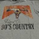 Vintage Western Bull Skull Raised On 90's Country Music T-Shirt, Large