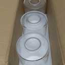 3 Pack Seeded Glass Lamp Shade Replacements, 5.9in Height, 3.9in Diameter, 1.7in Fitter, Cylinder Bubble Glass Shade Covers, Seeded Glass Replacement for Pendant Lights Chandeliers Wall Sconces