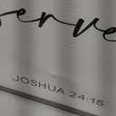 Framed Christian Wall Art, Joshua 24:15 Bible Verse Sign, Large Scripture Canvas Print, Minimalist Farmhouse Artwork for Living Room Bedroom Dining Room Home Decor, 40x16 Inch