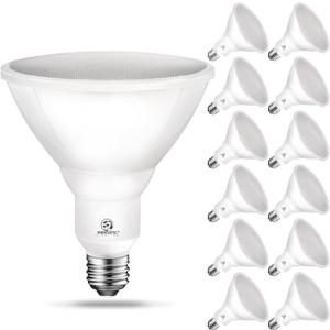 Energetic LED PAR38 Outdoor Flood Light Bulb Home Residential Patio Driveway Light, PAR38 LED Bulb, 6000K Cool Daylight Dimmable, 100W Equivalent 12.5W, Wet-Rated, 1050 Lumen, E26 Base, ETL, 12 Pack