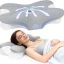Cervical Neck Pillow for Pain Relief, Ergonomic Contour Memory Foam Pillow with Breathable Pillowcase, Neck Support Pillow for Side, Back, Stomach Sleepers