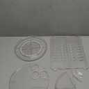 Rotating Makeup Organizer, DIY 8 Adjustable Layers Spinning Skincare Organizer, Cosmetic Display Case with Brush Holder Perfume Tray, Multi-Function Storage Carousel for Vanity Bathroom Countertop (Clear)