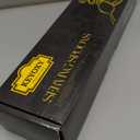 6 Piece Stainless Steel Serving Spoons Set - 3 Large, 3 Slotted, 9.2-Inch, Dishwasher Safe, for Parties/Kitchen/Buffet/Catering,Gold