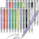 24 Pcs Inspirational Pens Bulk Coated Metal Personalized Motivational Ballpoint Pens with Quote for Back to School Gift Women Desk Encouraging Supplies, 12 Style