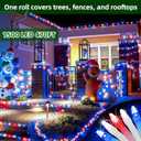 1500 LED Chrstmas Lights, 470ft Outdoor Christmas String Lights with 12 Modes, Red White and Blue LED String Lights with Timer Dimmable Waterproof for Tree Fence Garden Xmas Wedding Party Decor