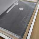 TETOTE 48 x 30 Natural Wooden Mirror for Bathroom Wall/Bedroom/Living Room/Entryway Farmhouse Rustic Wall Mirror for Wall Waterproof (Horizontal/Vertical Mounted)