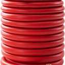 5/8" Garden Hose 100ft, -40 To 190 Hot/Cold, Heavy Duty,Flexible, 300psi Working, 1000psi Burst, 3/4" Brass Fittings with Hose Protector Coil Spring for Outdoor,Yard, Farm