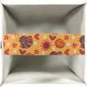 Turkey Pumpkin Tissue Box Cover Holder Square Facial Tissue Case Facial Paper Organizer Dispenser for Bathroom Bedroom Living Room Decor Thanksgiving PU Leather Napkin Boxes Covers