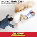 SuperSliders 4712795N Reusable Furniture Sliders for Carpet- Quickly and Easily Move Any Item, 3-1/2 Linen (16 Pack)