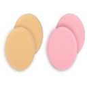4 Pcs Make up Sponges Flat Oval Cushion Foundation Puff Sponge Make Up Applicator for Blending Eye Foundation Blush Application, Dry and Wet