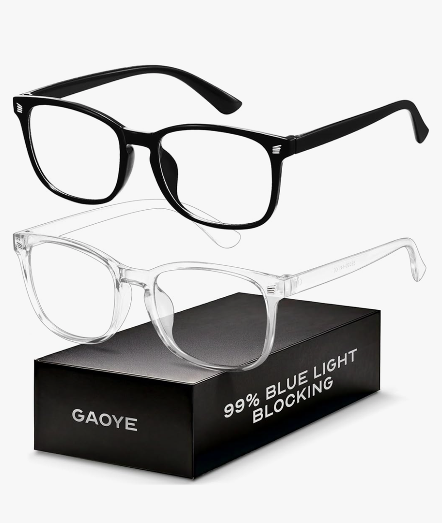 Blue Light Blocking Glasses - Fashion Square Fake Eyeglasses, Anti UV Ray Computer Gaming Glasses Blue Blockers for Women/Men
