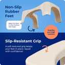 Squatty Potty Simple Bathroom Toilet Stool, Buttercream 7", Ergonomic Stool Posture-Enhancing Bathroom Footrest for Improved Digestion & Constipation Relief