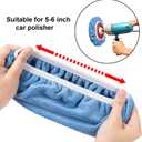 20 Pieces Car Orbital Buffer Polisher Pad Bonnet Microfiber Max Bonnet Polishing Buffing Pad Cover(5-6 Inches)
